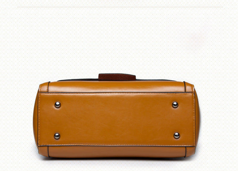 The Belgravia Heritage Satchel – Genuine Leather in Earthy Camel