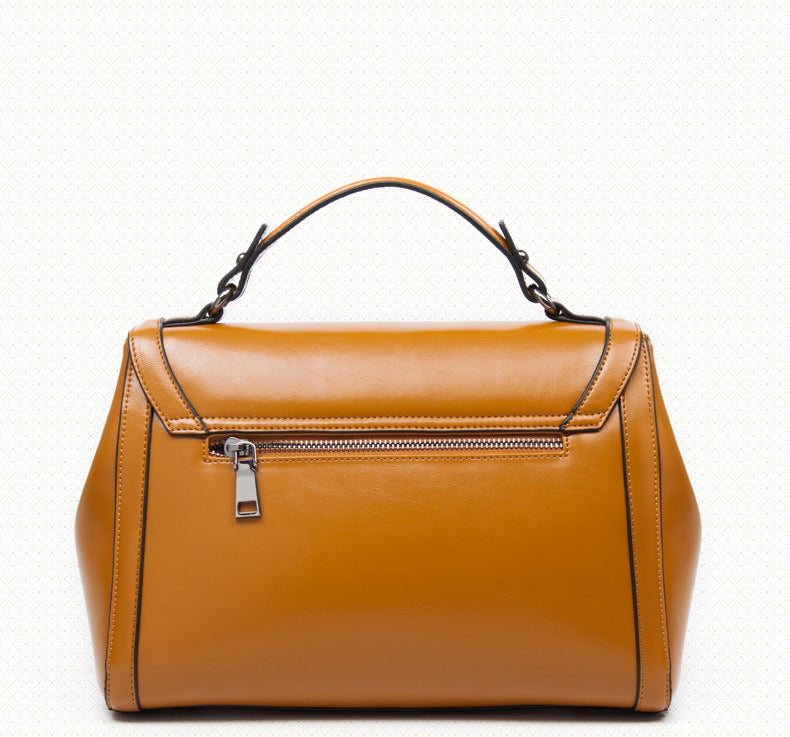 The Belgravia Heritage Satchel – Genuine Leather in Earthy Camel