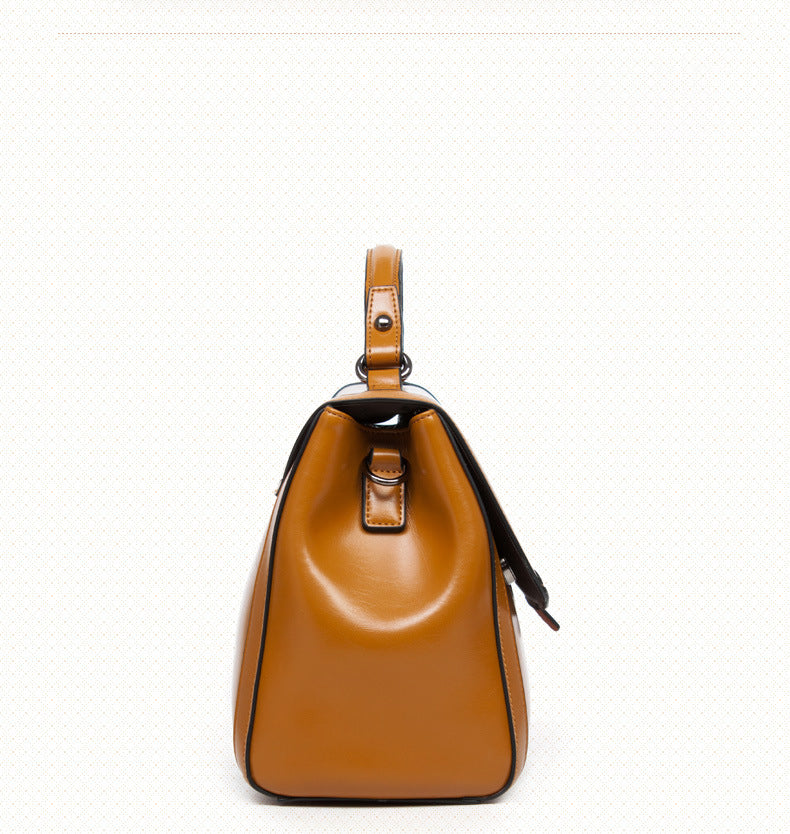 The Belgravia Heritage Satchel – Genuine Leather in Earthy Camel