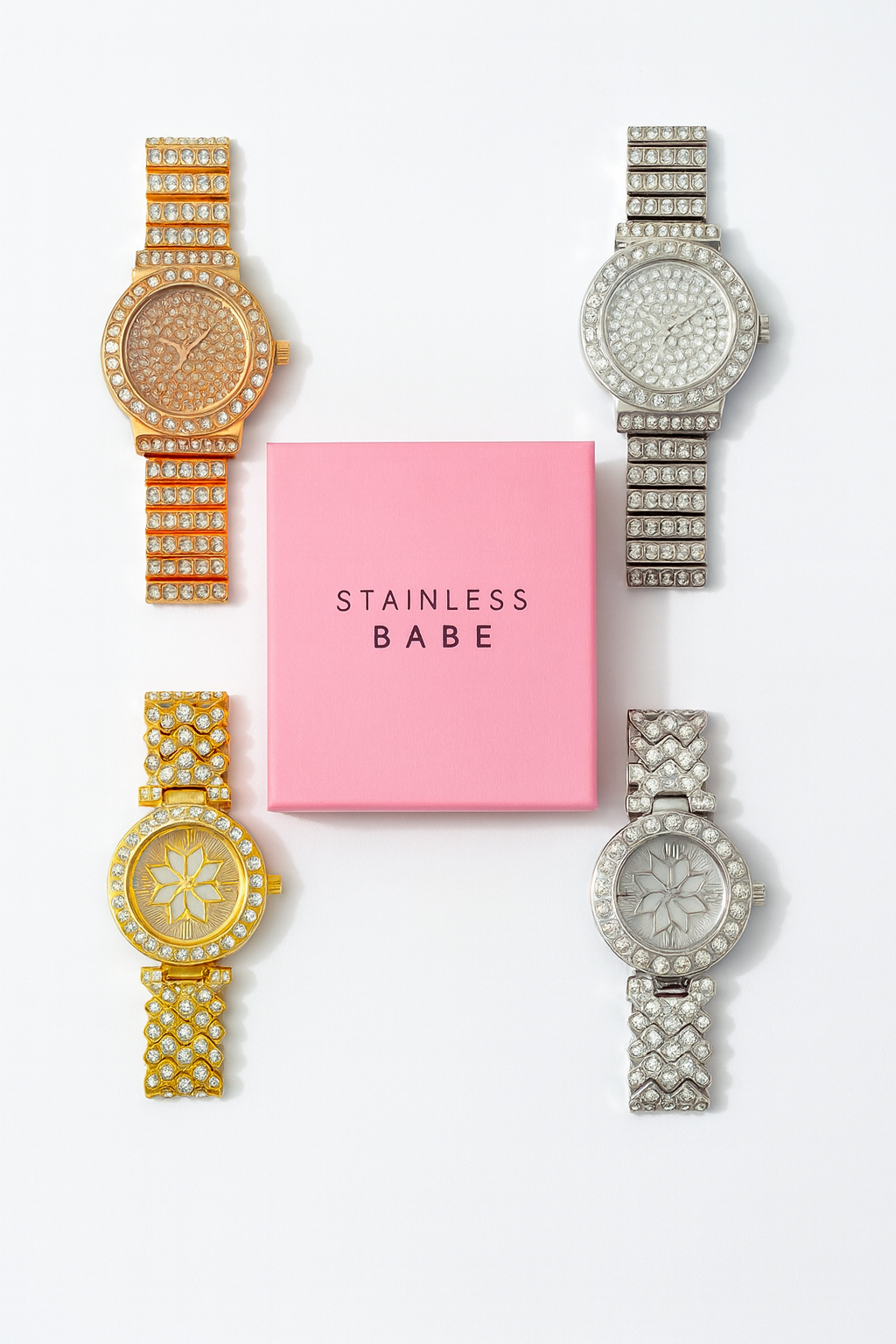 Stainless Babe™ Golden Hour Roman Watch
