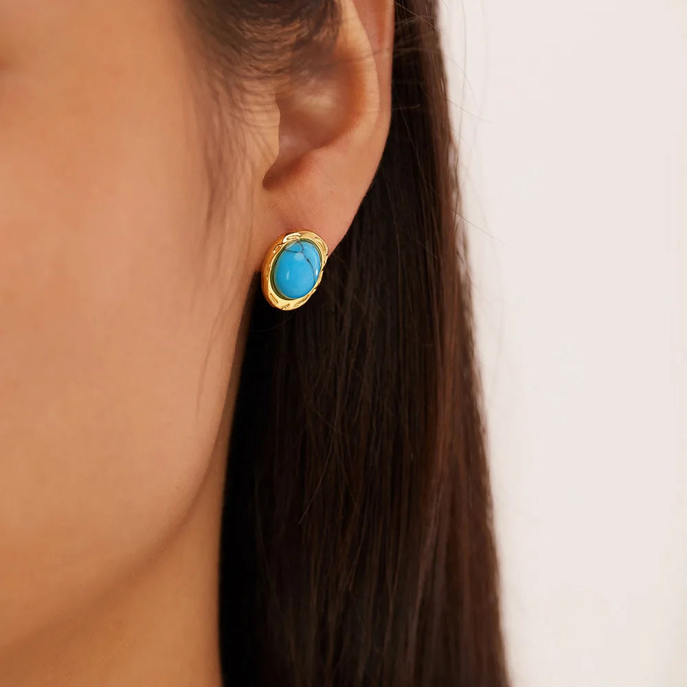 Santorini Turquoise Studs