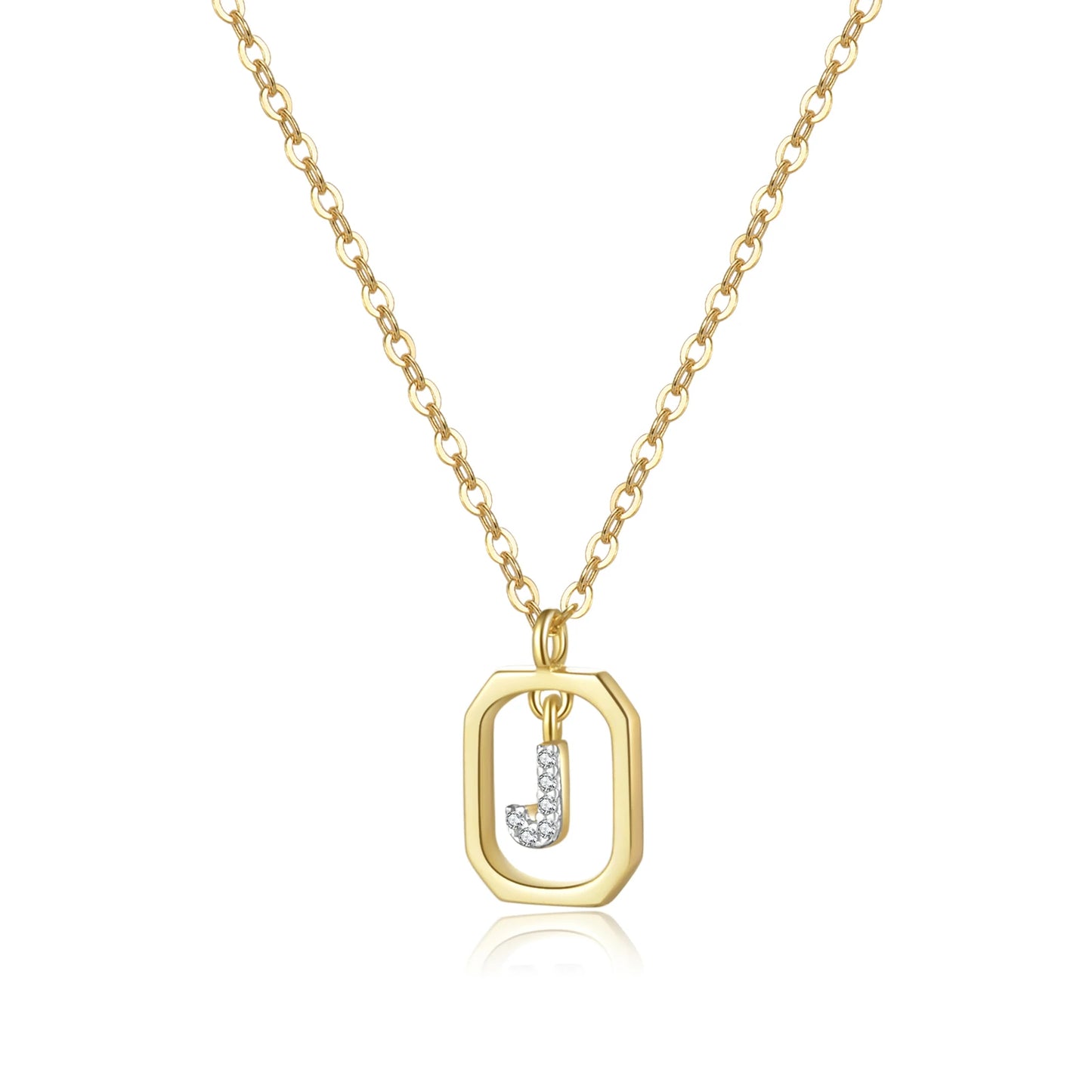 (J) That Girl Initial Pendant Necklace