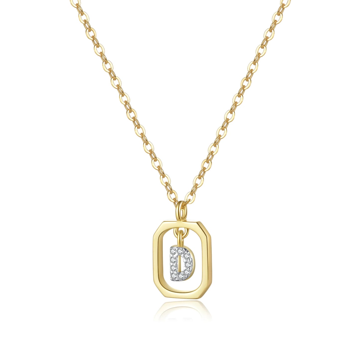 (D) That Girl Initial Pendant Necklace