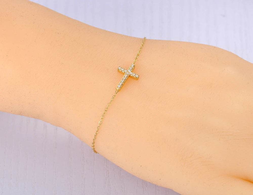 Celestial Cross Charm Bracelet