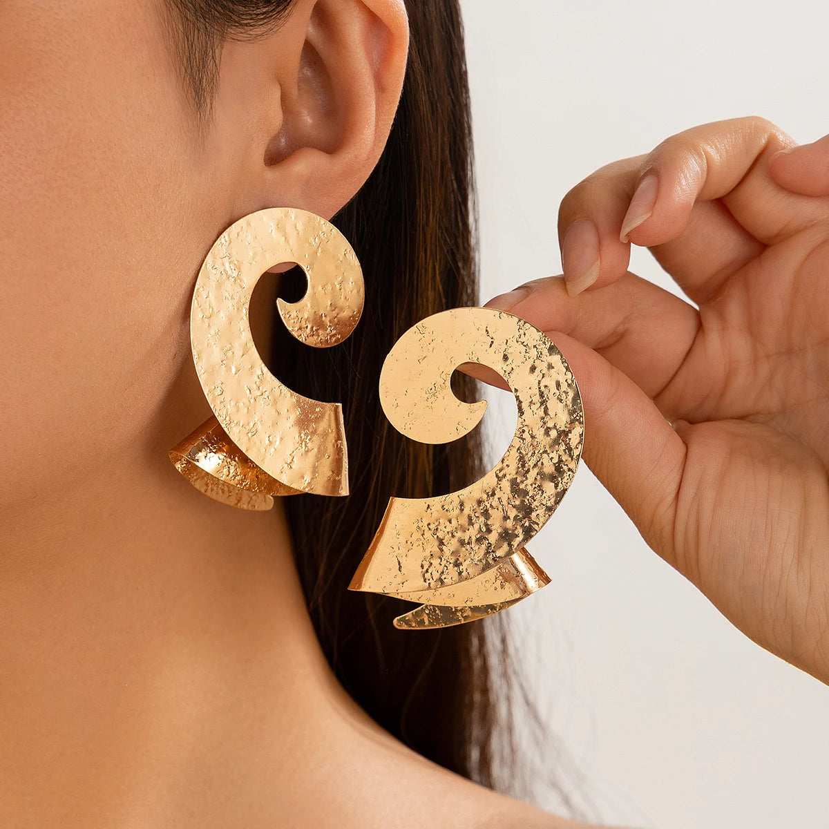 Gilded Spiral Sculptures