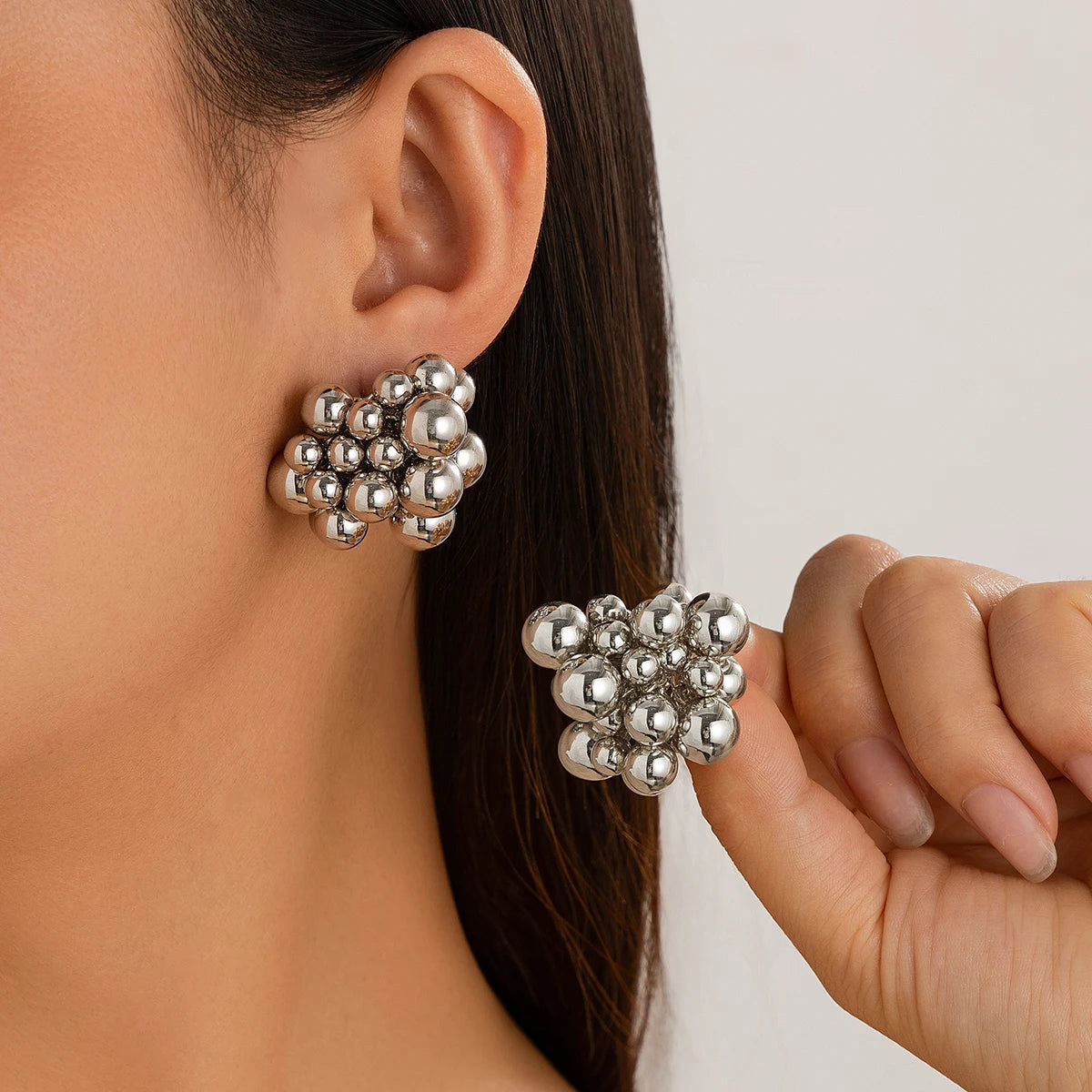 Golden Cluster Studs