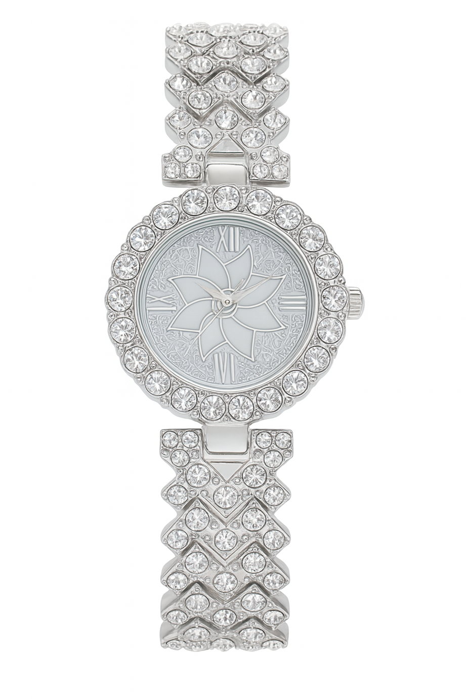 Stainless Babe™ Starburst Crystal Watch