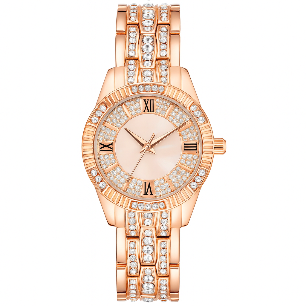 Stainless Babe™ Golden Hour Roman Watch