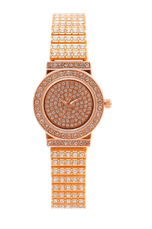 Stainless Babe™ Luxe Crystal Pave Watch