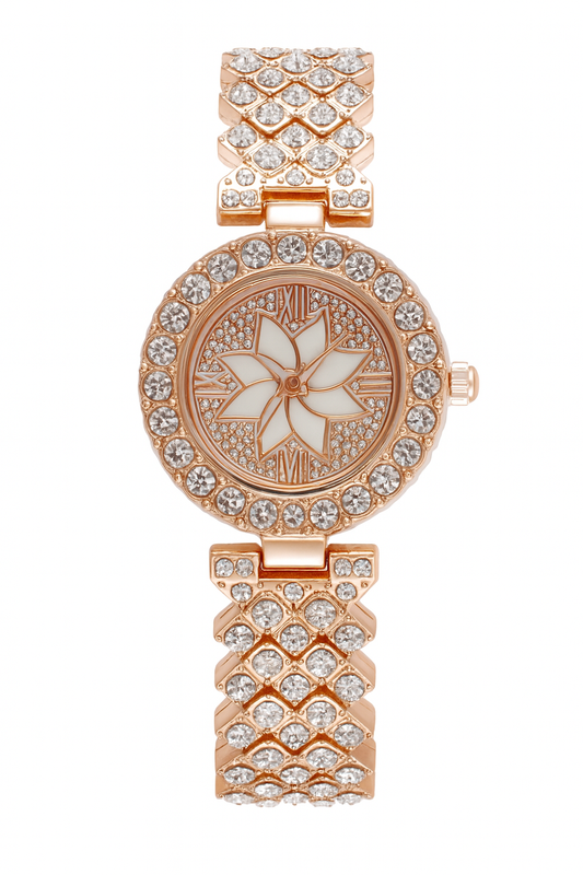 Stainless Babe™ Starburst Crystal Watch