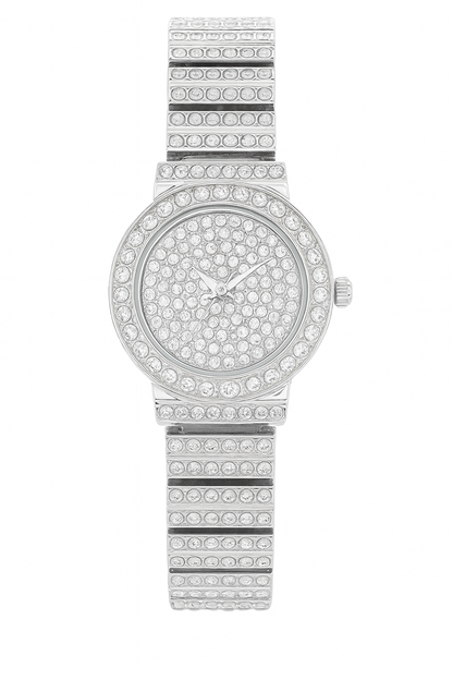 Stainless Babe™ Luxe Crystal Pave Watch