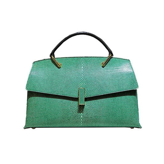 The Milan Émeraude Top Handle Bag