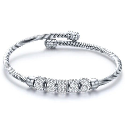 The Valencia Diamond-Edge Bangle