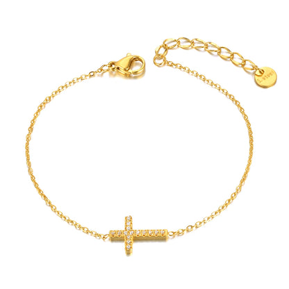 Celestial Cross Charm Bracelet