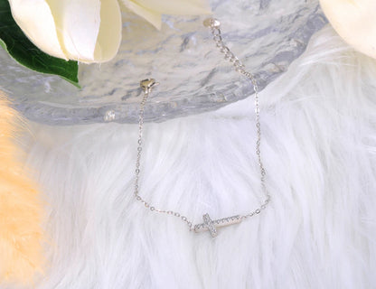 Celestial Cross Charm Bracelet