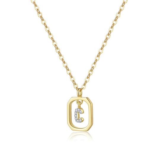 (C) That Girl Initial Pendant Necklace