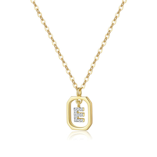 (E) That Girl Initial Pendant Necklace