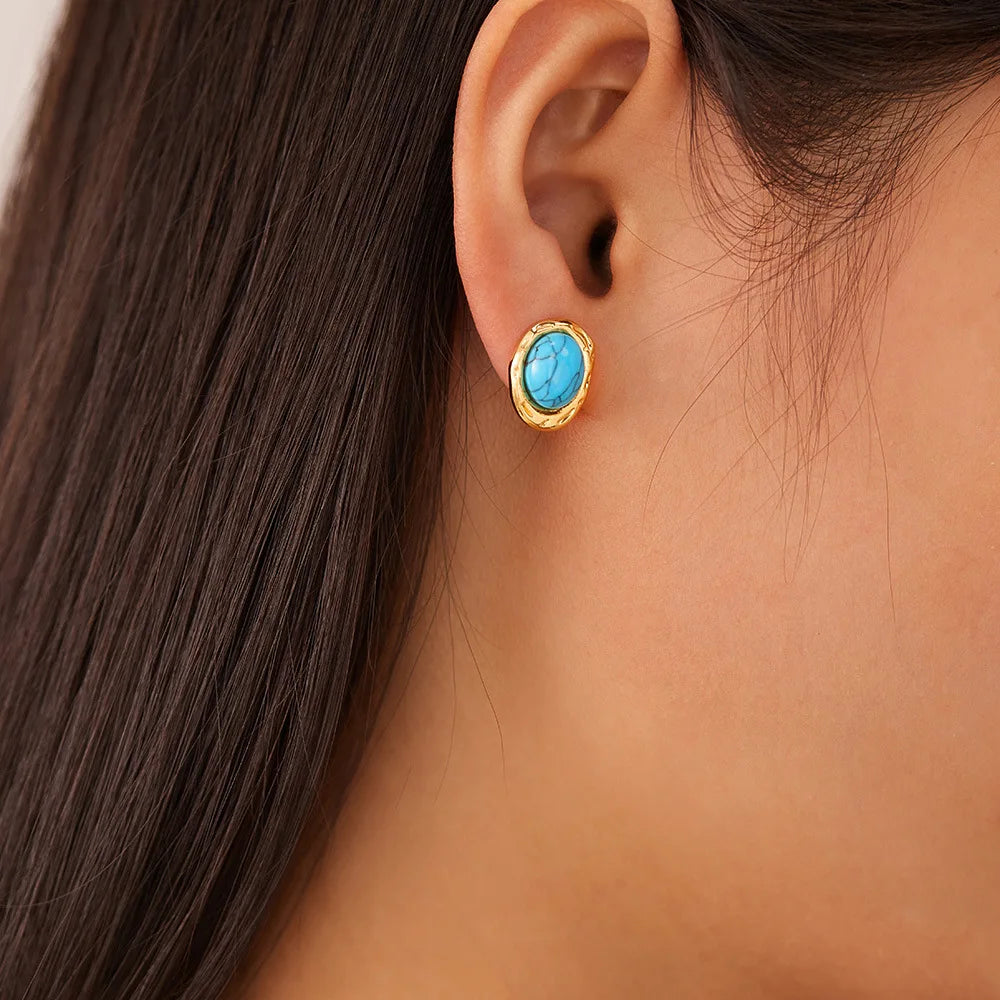 Santorini Turquoise Studs