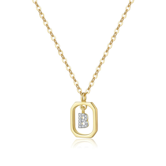 (B) That Girl Initial Pendant Necklace