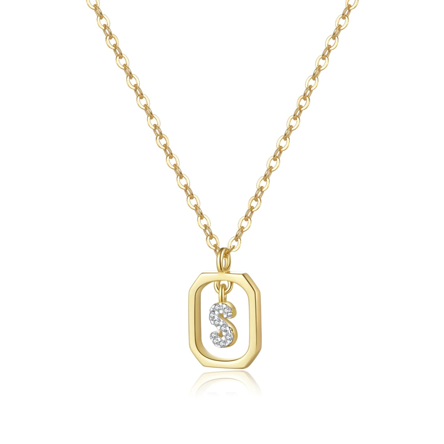 (S) That Girl Initial Pendant Necklace