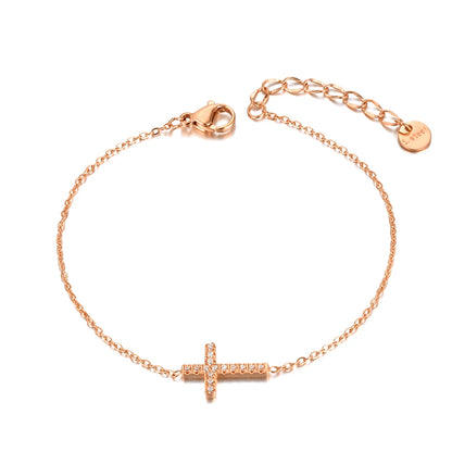 Celestial Cross Charm Bracelet