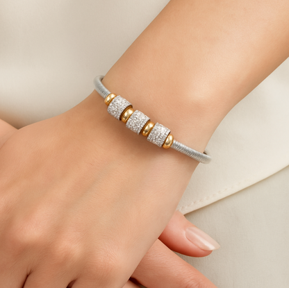 The Valencia Diamond-Edge Bangle