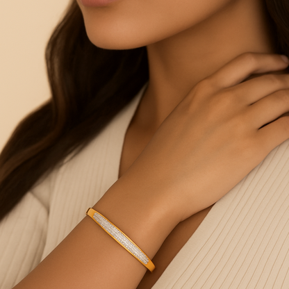 The Valencia Diamond-Edge Bangle