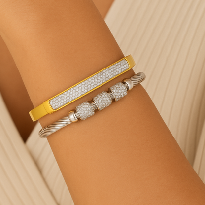 The Valencia Diamond-Edge Bangle
