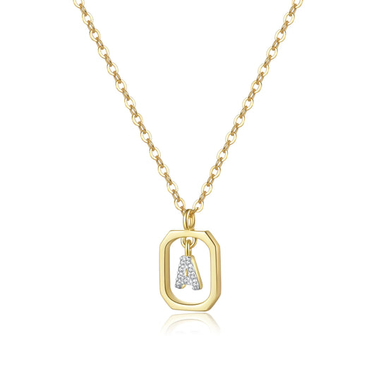 (A) That Girl Initial Pendant Necklace