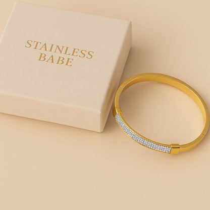 The Valencia Diamond-Edge Bangle