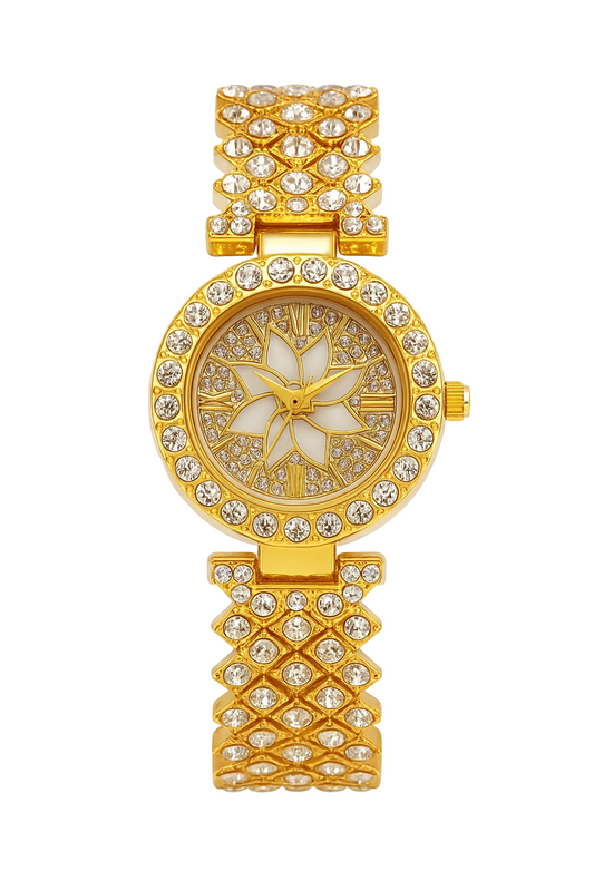 Stainless Babe™ Starburst Crystal Watch