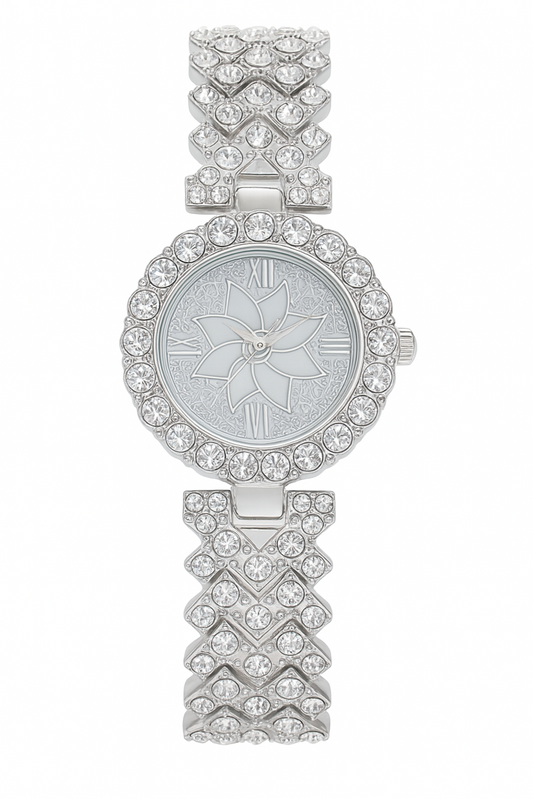 Stainless Babe™ Starburst Crystal Watch